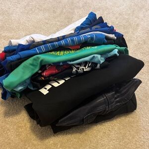 Boys size 4T / XS Name Brand shirt and hoodie bundle- Under Armour, Nike, adidas